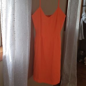 Neon orange dress